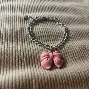 Pink Bow Kids Bracelet